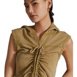 Pilcro  Anthropologie Cinched Baby Hoodie NWTS Olive Green size XL Photo 3