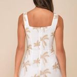 Lulus Ivory Palm Tree Embroidered Mini Dress Photo 2