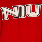 Gildan Red NIU Shirt Woman's Medium Short Sleeve Photo 3