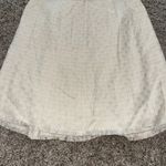 Saks Fifth Avenue‎ Signature Collection Ivory Pleated Linen Blend Skirt Size 8 White Photo 4