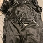 Satin Pajamas Black Size XL Photo 0