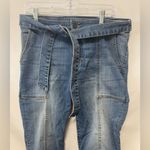 Kut From The Kloth Reese High Rise Ankle Straight Crop Tie Waist Seamed Size 8 Photo 1