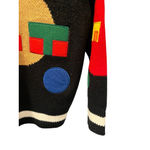 Listicle Litsicle Retro 90's Embroidered Funky Crew Neck Pullover Sweater Size Small Photo 3