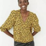 A New Day Floral Puff Long Sleeve Wrap Top Photo 0