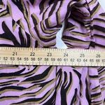 BP  Oversized Button Up Top In Pink Bouquet Retro Zebra Size L Photo 6