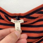 J.Crew  T-Shirt Burnt Orange/Navy Striped Size Small Photo 4