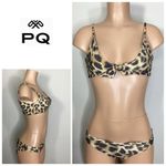 PilyQ New. /PQ Jungle reversible tie front bikini. M-Top/L-bottom. Retails$169 Photo 14