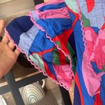 Tuckernuck Sugarlips colorful print blouse puff sleeves top farm rio embroidered tropical Photo 4