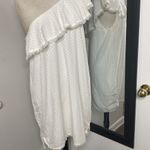 Cloth & Stone for Anthro One-Shoulder Eyelet Ruffle Mini Dress feminine coastal Photo 6