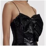 RONNY KOBO Sequin Embellished Lindsay Bow Front Mini Dress Black Women’s Size S Photo 3