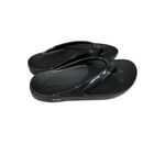 OOFOS OOriginal Thong Recovery Sandals Black Women’s Size 10 EU 41 Comfort Slide Photo 2