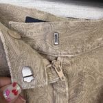 Ann Taylor Women's Corduroy Paisley Print Pants Khaki High Rise Straight Size 14 Photo 5