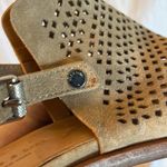 Rag and Bone Wyatt Perforated Suede Taupe Mid Heel Open Toe Sandal 36 Photo 4