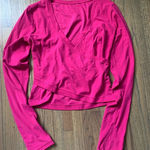 Athleta pink transcend wrap long sleeve medium Photo 0