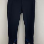 Lululemon Black Navy Blue Fa14 Quilt 23 Inspire Crop II Sashiko Workout Leggings Photo 3