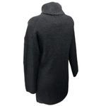 Abercrombie & Fitch Black Rib Knit Turtleneck Long Sleeve Mini Sweater Dress S Photo 1