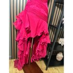 David's Bridal David’s bridal size 1/2 fusia dress y2k long train prom or homecoming Photo 2