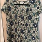 Van Heusen  Cap Sleeve Abstract Floral Blouse Photo 0