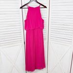 Sam Edelman Pleated Skirt Fit Flare Sleeveless Midi Dress Sundress Pink Small Photo 9