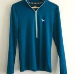PINK - Victoria's Secret  Ultimate Half Zip Up Sweatshirt‎ Top Blue Womens S… Photo 0
