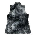 VINE STREET Ombre Faux Fur Vest Sz L Gray Open Front Cozy Everyday City Made USA Size L Photo 3