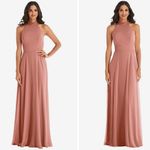 After Six After Six High Neck Halter Backless Maxi Dress Size 14 Photo 3