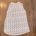 Mud Pie  Blue Geometric sleeveless top size small Photo 6