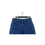 J.Crew NWT Cutoff Mid Length Jean Shorts Mid Rise Raw Hem 24 Dark Blue Wash Photo 8