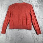Joie  Cable Knit Sweater‎ Cardigan Tank Set Womens XS Rust Red Cropped 2pc Casual Photo 2