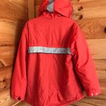 BRIGHT ORANGE IZZI FLEECE LINED OVERSIZED WINDBREAKER BOMBER PUFFER JACKET Photo 3