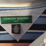 Tommy Hilfiger  Striped long sleeve golf shirt womens partial zip collar Medium M Photo 3