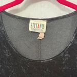 Vintage Velvet Long Sleeve Mini Dress Black Photo 1