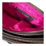 Juicy Couture Irid Pewter Metallic Sheen Double Top Zip Quilted Crossbody Bag Photo 4