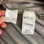 Jessica Simpson Crushed Velvet Button Down Shirt Small Silver Gray Oversized Y2K Photo 7