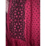 Knox Rose  Women's Pink Embroidered Polka Dot Tassel Butterfly Sleeve Top sz‎ 3X Photo 4
