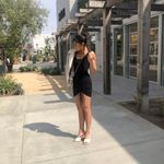 EXPRESS Black Ruched Fitted Dress Photo 2