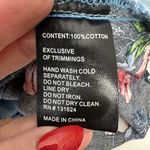 Calessa Women’s Size S Tunic Top Shirt Embroidered Button Down Blue Long Sleeve Photo 9