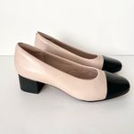 Clarks chartli Diva nude pink black comfort heels 8W NEW Photo 2
