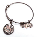 ALEX AND ANI Alex and‎ Ani Taurus Bangle Charm Bracelet Zodiac Horoscope  silver tone Photo 0