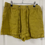 C&C California  Mustard Linen Women's Cargo Shorts Photo 0