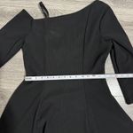 New POPJULI Black One Shoulder Long Sleeve Fit Flare Gothic Zip Dress Women L Size L Photo 6