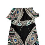 Mossimo Strapless XS Strapless Black Patterned Maxi Dress Y2K Photo 2