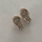 None Clip on vintage style half hoop chunky blue silver gemstone earrings Photo 3