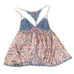 Victoria's Secret Victoria’s Secret floral and lace babydoll top size S Photo 1