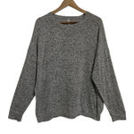 Athleta Gray Marled Long Sleeve Crew Neck Relaxed Fit Sweatshirt Top Women's L Photo 0
