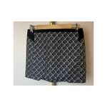 Maje  Black Blue White Embroidered Mini Skirt Sz. 36 (US Small) Photo 1