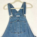 Old Navy  Slouchy Jean Short Overalls Shortalls Size XL Cotton 4" Inseam Cuffed Photo 2