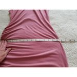 AQUA Women's Ruched Midi Sleeveless Body-con Dress Mauve Size S Photo 6