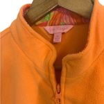 Lilly Pulitzer Lily Pulitzer Fleece Zippered Jacket Ladies Medium Orange Pink Photo 1