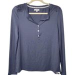 Nine West Loungewear Pajamas Long Sleeve Top and Pants Navy Photo 0